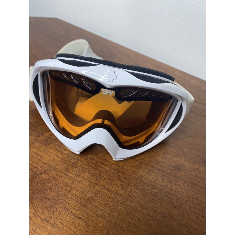 Spy Cadet Snow Ski Snowboarding Goggles White Frame Persimmon Lens OSFA